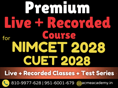 Live MCA entrance course: Premium Live + Recorded Course | NIMCET-2028 | CUET-2028 | MAH-CET | JAMIA | VIT | AIMCA 2028 Exams – ACME Academy