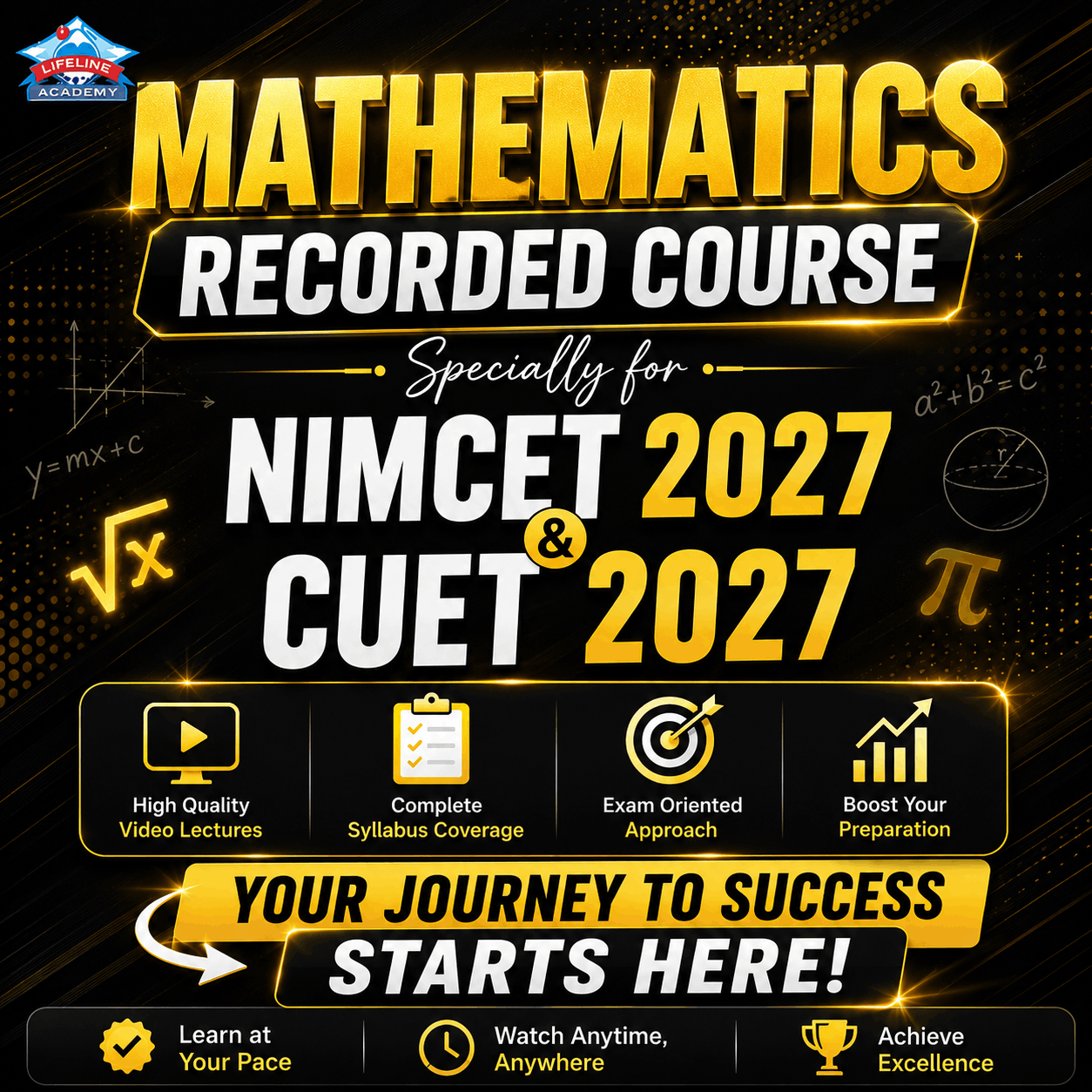 Online MCA entrance course: Mathematics Recorded Course for NIMCET-2027 | CUET-2027 – ACME Academy